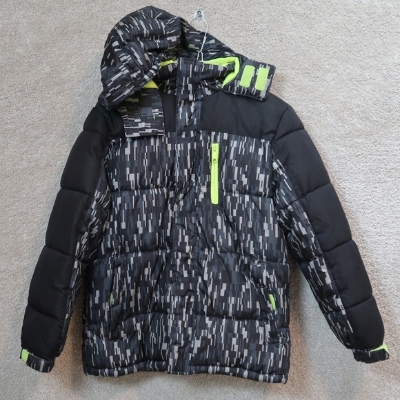 Xersion Puffer Jacket size medium (10-12) Kids multicolor - Picture 3 of 15